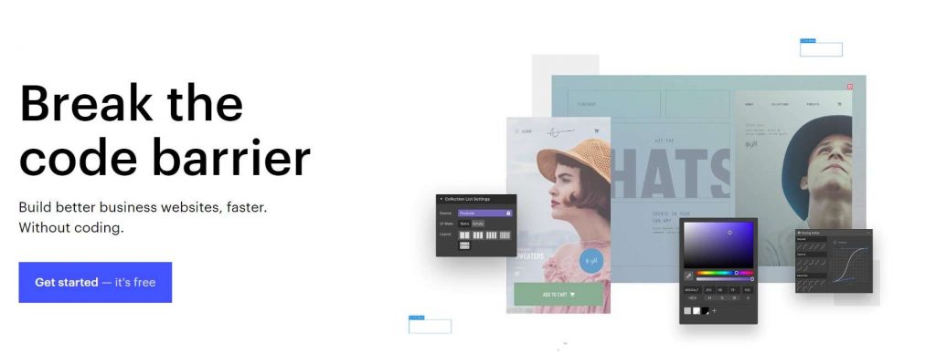 webflow website