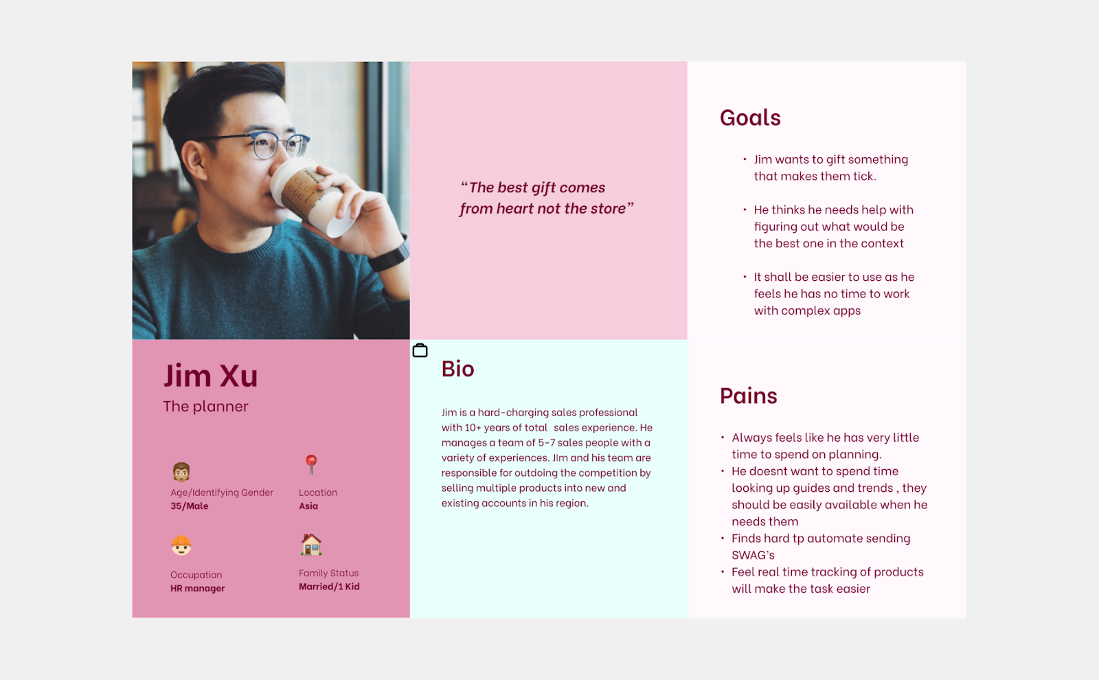 a sample user persona