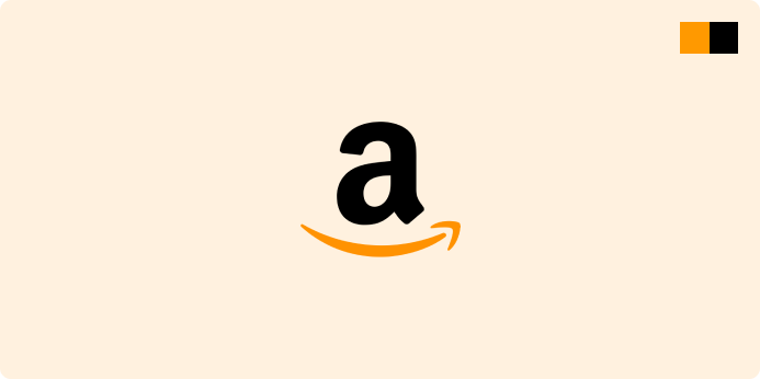 Amazon's logo and the colors