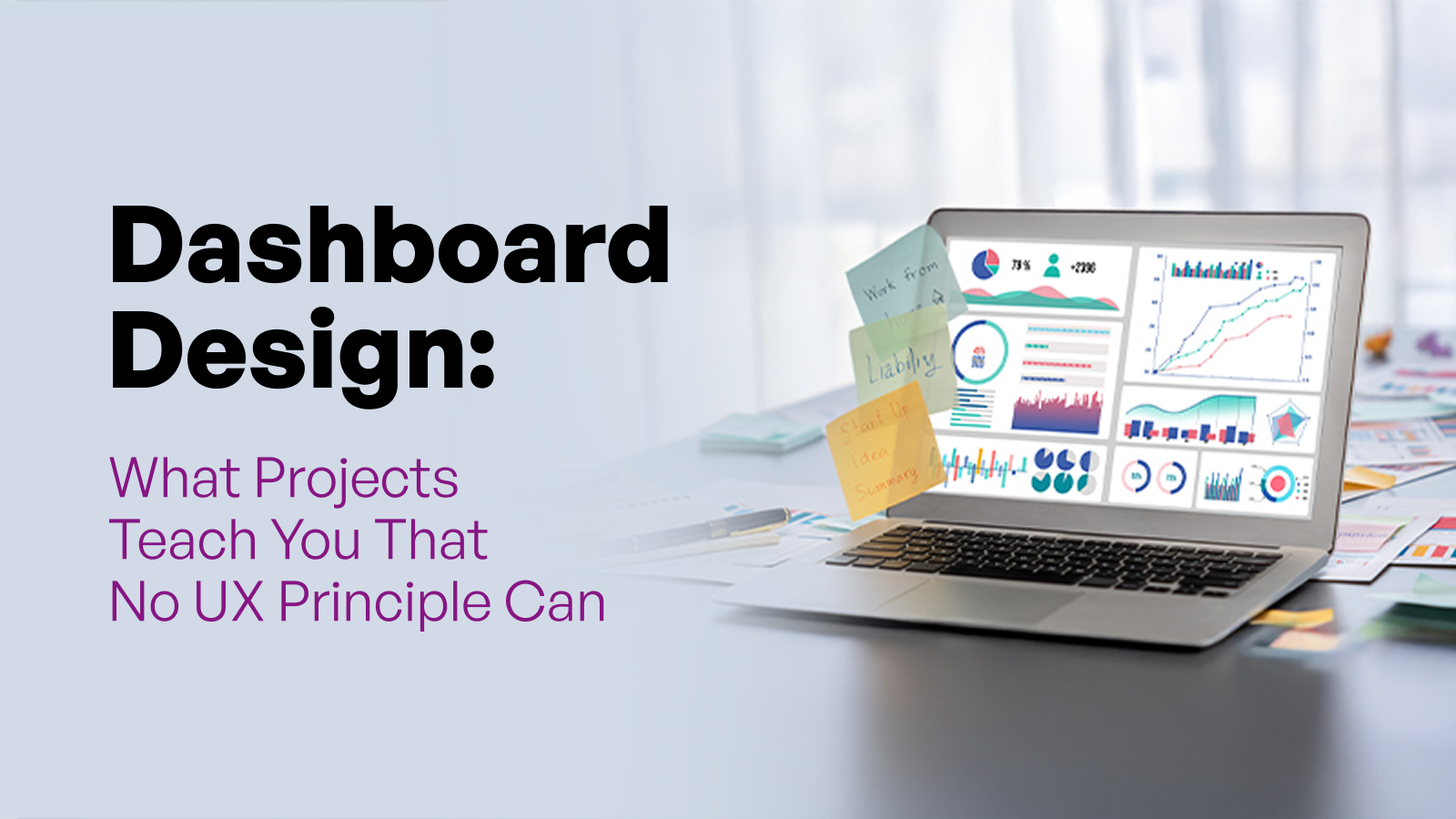 Blog cover on dashboard design and UX lessons