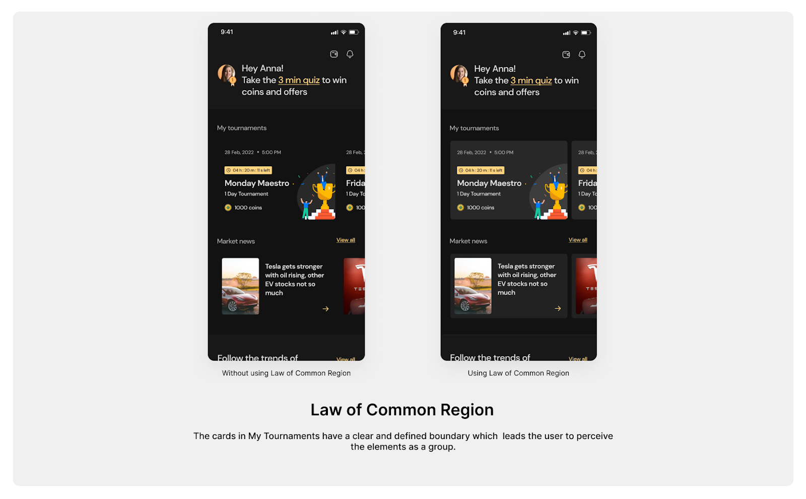 Example for law of common region