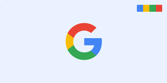 Google's logo and the colors