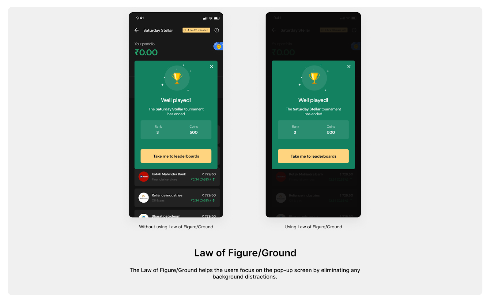 Example for law of figure/ground