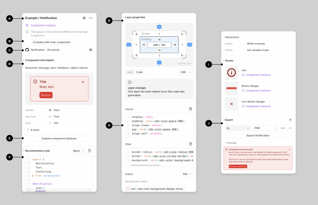 Real-time processing of design requirements in Figma