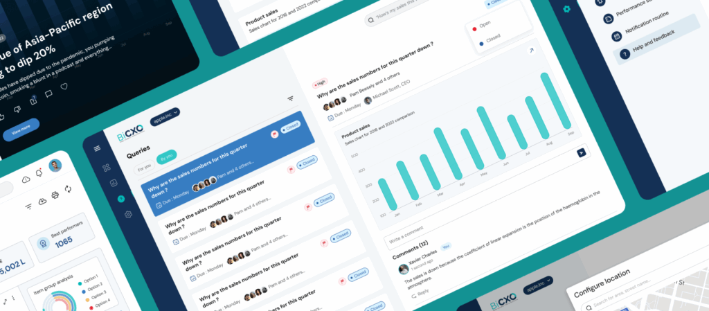 BiCXO executive platform designed by Aufait UX