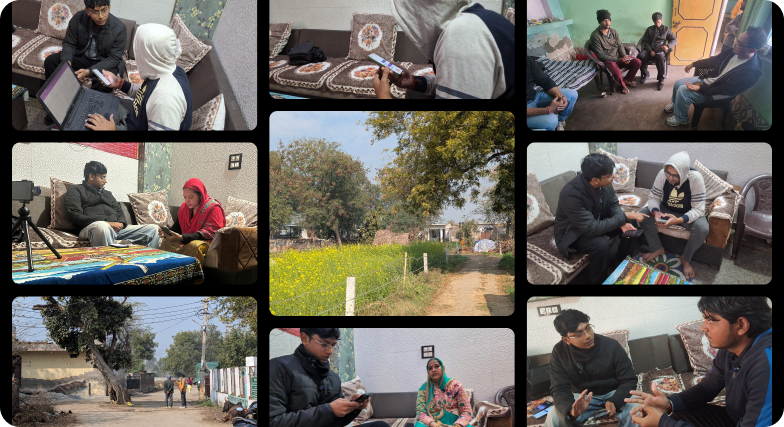 Aufait UX ethnographic research in rural India for a community platform