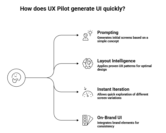 Steps Through Which UX Pilot Generates UI