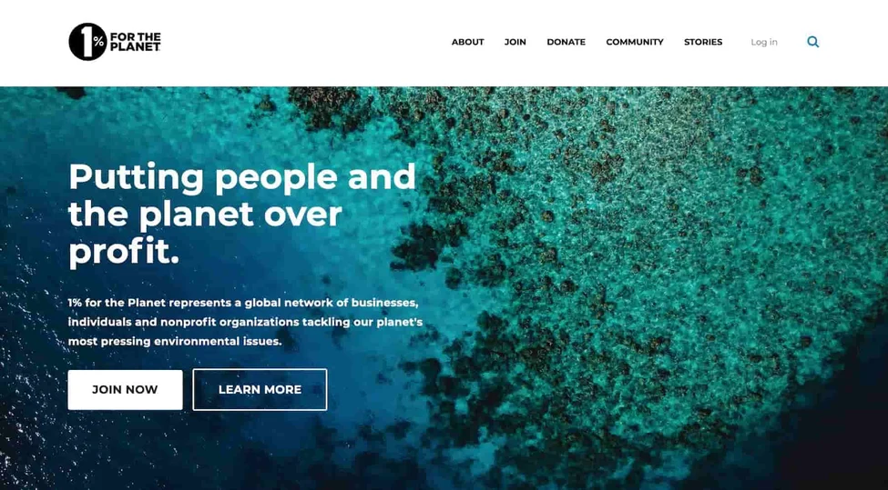 An example of a website showing proper use of color contrast for meeting accessibility guidelines