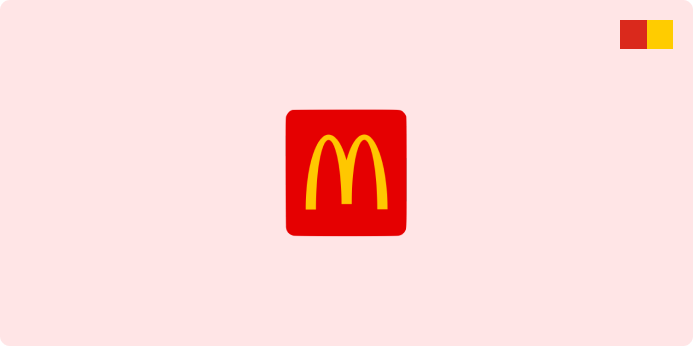 McDonald's logo and the colors