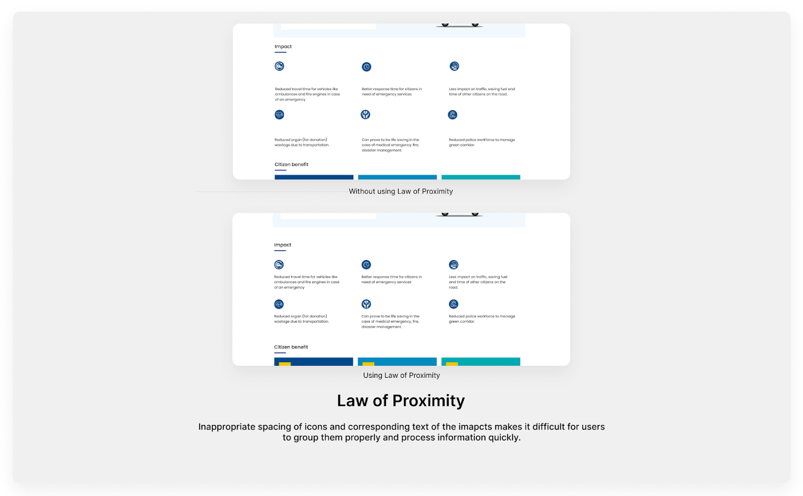 Example for law of proximity