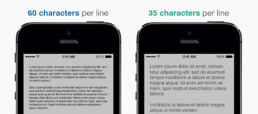 a notepad screen of iphone