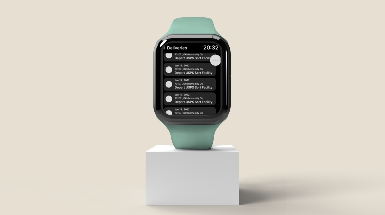 Smartwatch app optimized for a better user experience