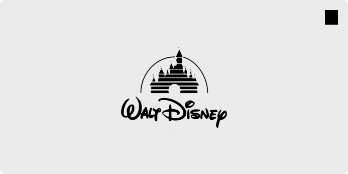 Walt Disney's logo and the colors